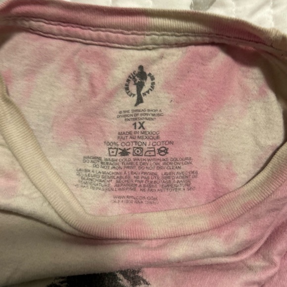 Bob Dylan Gray, Pink, and Teal Tie Dye T-Shirt XL - Picture 2 of 3